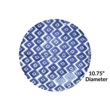 Vibrant Vietri Viva Santorini Handcrafted Dinner Plates Set