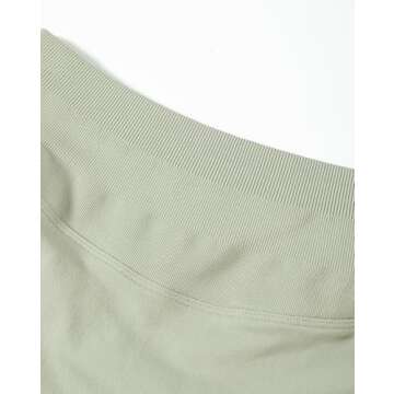 AUROLA Influence Collection Workout Shorts for Women,No Roll Up Squat Proof New Scrunch Seamless Compression Gym Short, Tidal Foam, XS