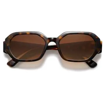 SOJOS Polarized Sunglasses For Women Retro Rectangle Shades
