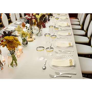 Perfect Settings Clear Plastic Plates for Elegant Gatherings