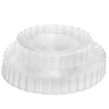 Perfect Settings Clear Plastic Plates for Elegant Gatherings