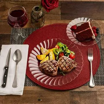 Perfect Settings Clear Plastic Plates for Elegant Gatherings