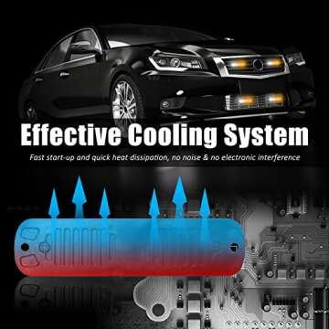 XTAUTO 4pcs Super Bright Strobe Light Bar for Safety