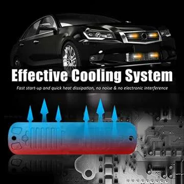 XTAUTO 4pcs Super Bright Strobe Light Bar for Safety