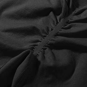 MOSHENGQI Womens Seamless Butt Lift Leggings High Waisted Yoga Pants Ribbed Workout Slimming Tights(Small,#5 Seamless Black)