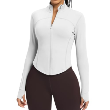 Colorskin Women's Stylish Lightweight Zip Up Workout Jacket - Perfect for Gym, Yoga, and Casual Wear