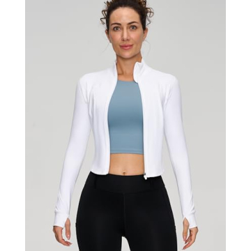 Lightweight Zip Up Workout Jacket for Active Women