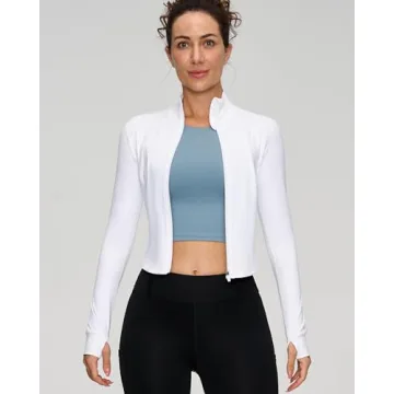 Lightweight Zip Up Workout Jacket for Active Women