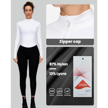 Lightweight Zip Up Workout Jacket for Active Women