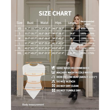 MANGOPOP Women's Round Neck Bodysuits for Modern Style