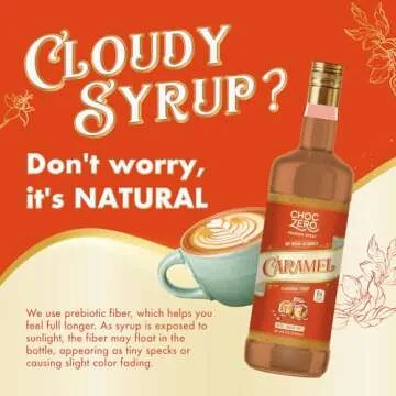 ChocZero Caramel Syrup: Low Calorie Keto Flavoring