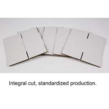 SUNLPH White Shipping Boxes 4x4x4 Inches Small Corrugated Cardboard Boxes, 25 Pack