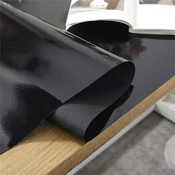 OstepDecor Custom Black Table Protector for Dining Room