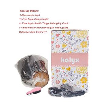 Kalyx Mannequin Head with 100% Human Hair for Braiding