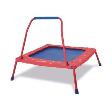 Galt Toys, Folding Trampoline, Indoor/Outdoor Easy Storage Kids Trampoline, Ages 3 Years Plus