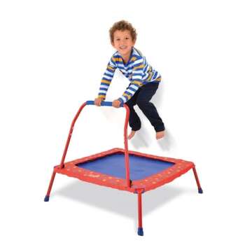 Galt Toys, Folding Trampoline, Indoor/Outdoor Easy Storage Kids Trampoline, Ages 3 Years Plus