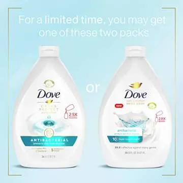 Dove Antibacterial Hand Wash Care & Protect Pack of 3 Protects Skin from Dryness, Moisturizers More Than The Leading Ordinary Hand Soap, 34 oz