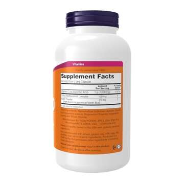 NOW Foods Supplements, Vitamin C-1,000 with 100 mg of Bioflavonoids, Antioxidant Protection*, 250 Ve...