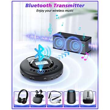 Portable CD Player Rechargeable