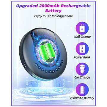 Portable CD Player Rechargeable