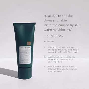 Kristin Ess Hair Weightless Hydration Daily Scalp + Hair Mask - Soothes Scalp, Hydrates Hair, Rebala...