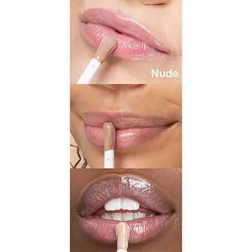 Sara Happ Nude Slip Luxe Gloss - High-Impact Shine & Long-Lasting Wear, Nourish, Hydrate, and Heal Your Lips, 0.21 fl. oz.