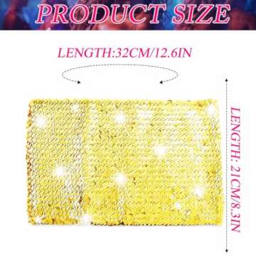 Nicute Sequin Top for Women Sparkly Strapless Crop Top Sleeveless Sexy Bra Top for Women (Gold)