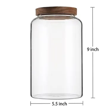 Bekith 100 FL OZ Glass Storage Jar with Airtight Lid