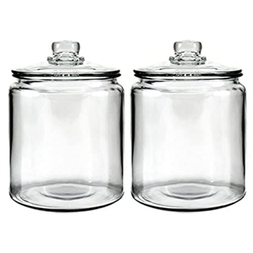 Anchor Hocking Glass Storage Jars - 0.5 Gallon Set of 2