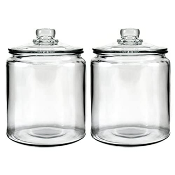 Anchor Hocking Glass Storage Jars - 0.5 Gallon Set of 2