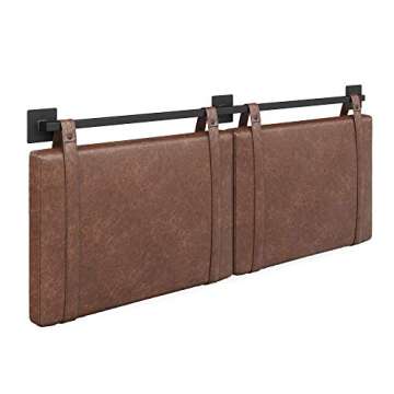 Nathan James Harlow Modern Wall Mount Headboard for Queen Beds