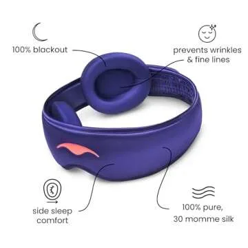 Manta Silk Sleep Mask - Luxury Adjustable Eye Mask