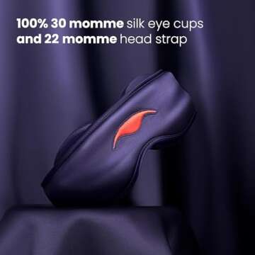 Manta Silk Sleep Mask - Luxury Adjustable Eye Mask