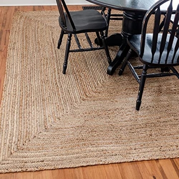 FRELISH DECOR Handwoven Jute Rug 3x5 Eco-Friendly Stylish