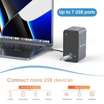 USB C Docking Station Dual Monitor for MacBook Pro