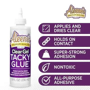 Aleene's Clear Gel Tacky Glue - 3 Pack, Versatile Adhesive