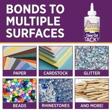 Aleene's Clear Gel Tacky Glue - 3 Pack, Versatile Adhesive