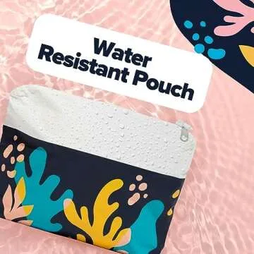 See Worthy Travel Tote Bag with Splash Pouch - Perfect for Toiletries, Seamless Travel, Beach, and More - Ideal for Carrying Toiletries and Essentials - Versatile Convenient Organizer