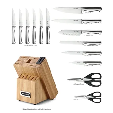McCook® Premium Knife Sets with Built-In Sharpener