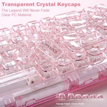YUNZII X71 Transparent Mechanical Gaming Keyboard