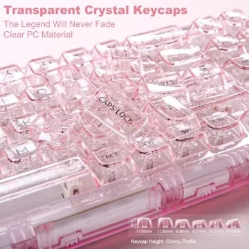 YUNZII X71 Transparent Mechanical Gaming Keyboard
