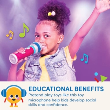 Battat Karaoke Mic for Kids - Light & Voice Changing Fun