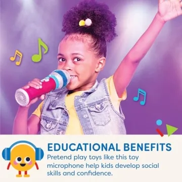 Battat Karaoke Mic for Kids - Light & Voice Changing Fun