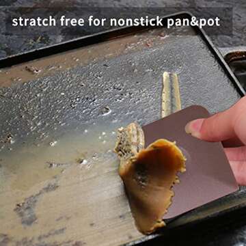 Durable Pan Scraper Dish Scraper Tool Set - Non-Scratch Kitchen Essentials