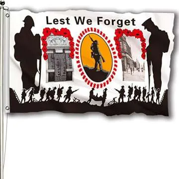 FSFLAG Lest We Forget Flag for Remembrance Events