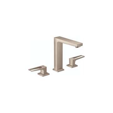 hansgrohe Metropol Modern Low Flow Water Saving 2-Handle 3 7-inch Tall Bathroom Sink Faucet in Brush...