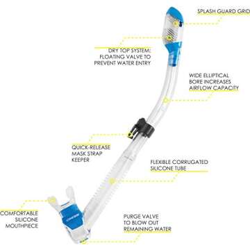 Cressi Palau LAF Set, blue, L/XL