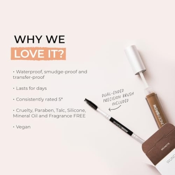 WUNDERBROW Waterproof Eyebrow Gel - Vegan & Cruelty-Free