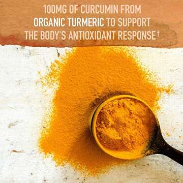Garden of Life Organics Extra Strength Turmeric Inflammatory Response 120 Tablets-100Mg Curcumin (95...