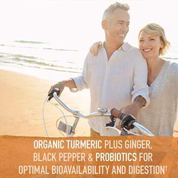 Garden of Life Organics Extra Strength Turmeric Inflammatory Response 120 Tablets-100Mg Curcumin (95% Curcuminoids) Black Pepper, Probiotics, Organic Non-GMO Vegan Gluten Free Herbal Supplement
